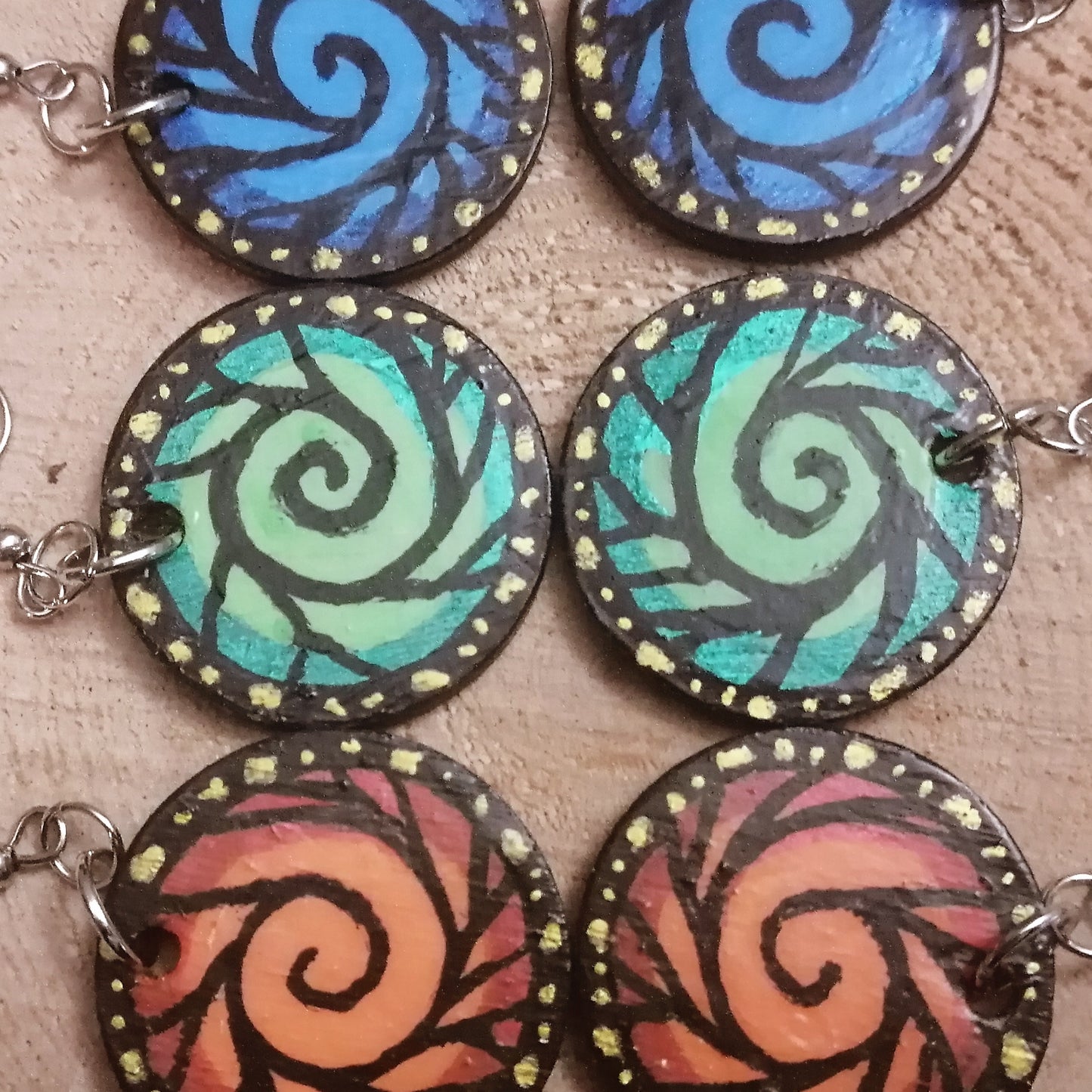 Spiral Butterfly Earrings