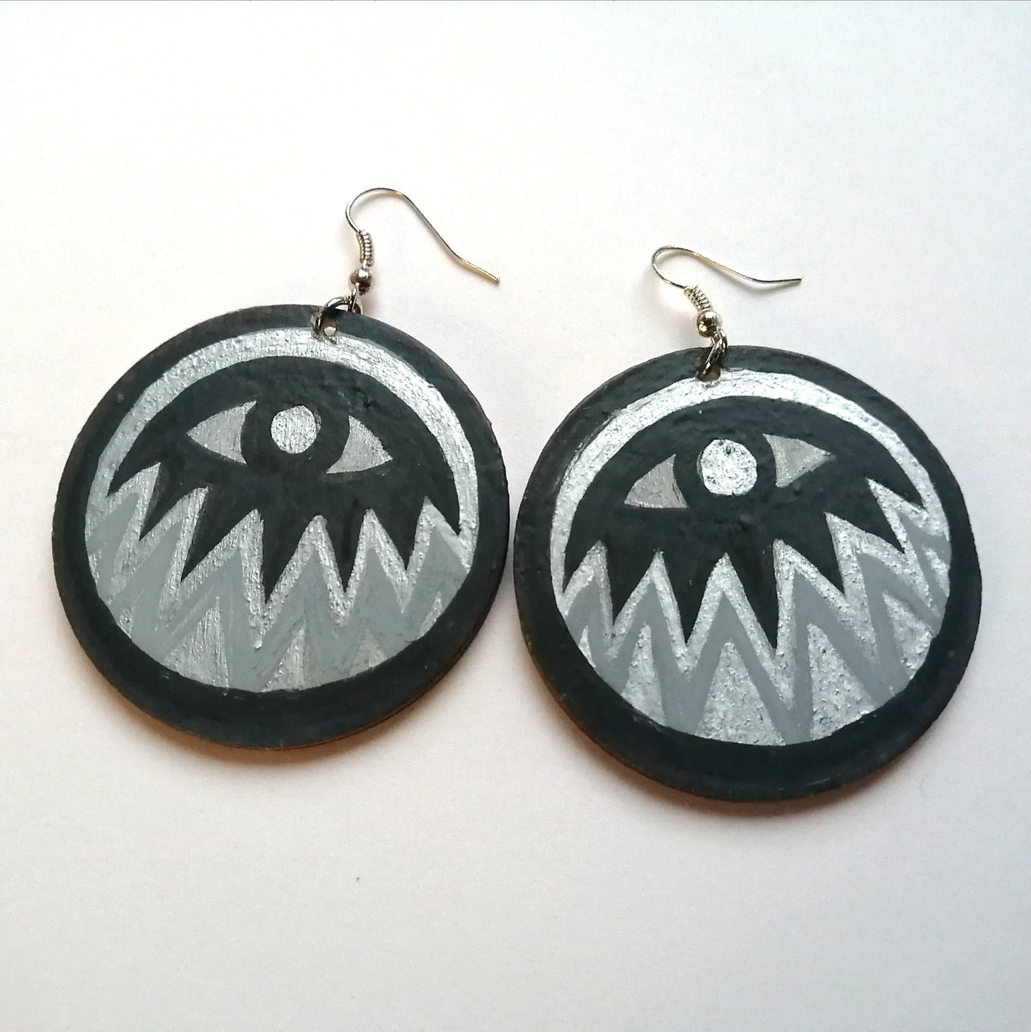 Silver Eye Earrings