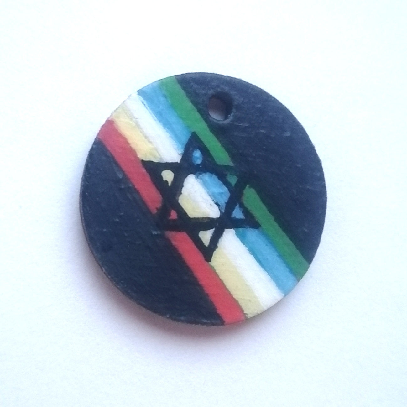 Jewish Disability Flag Pendant