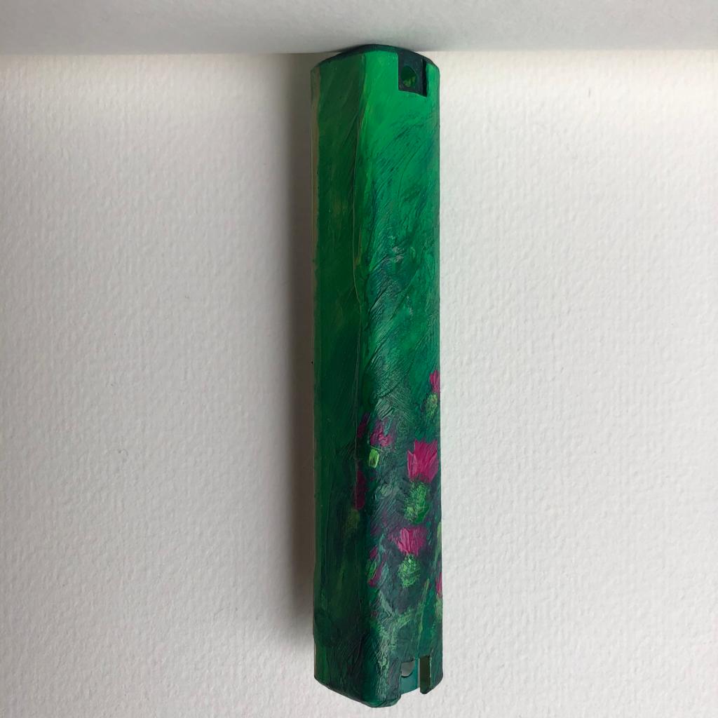 Thistle Field Mezuzah Case