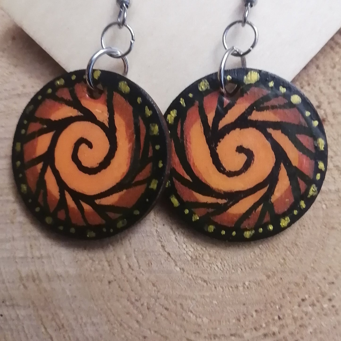 Spiral Butterfly Earrings