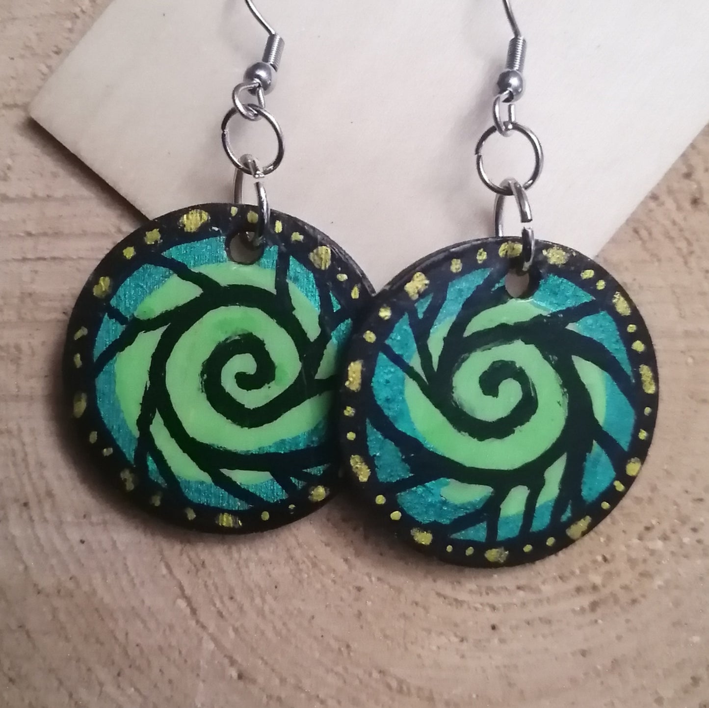 Spiral Butterfly Earrings
