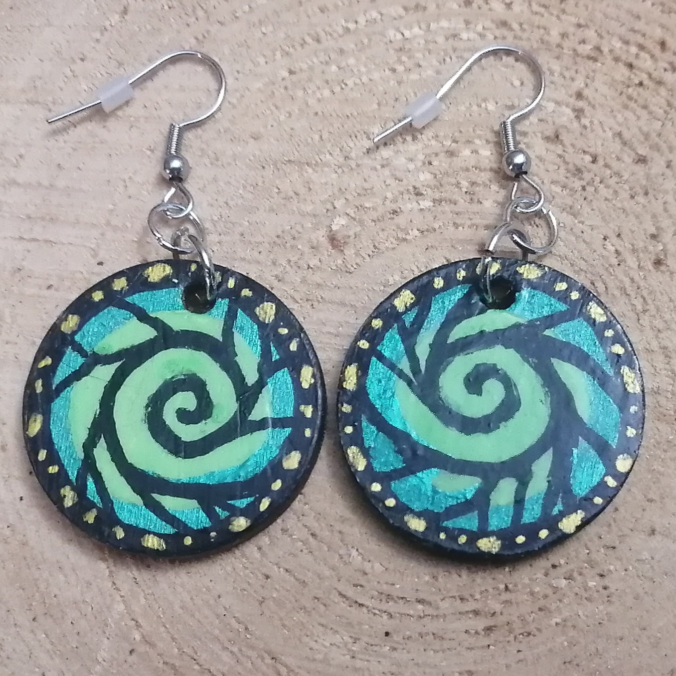 Spiral Butterfly Earrings