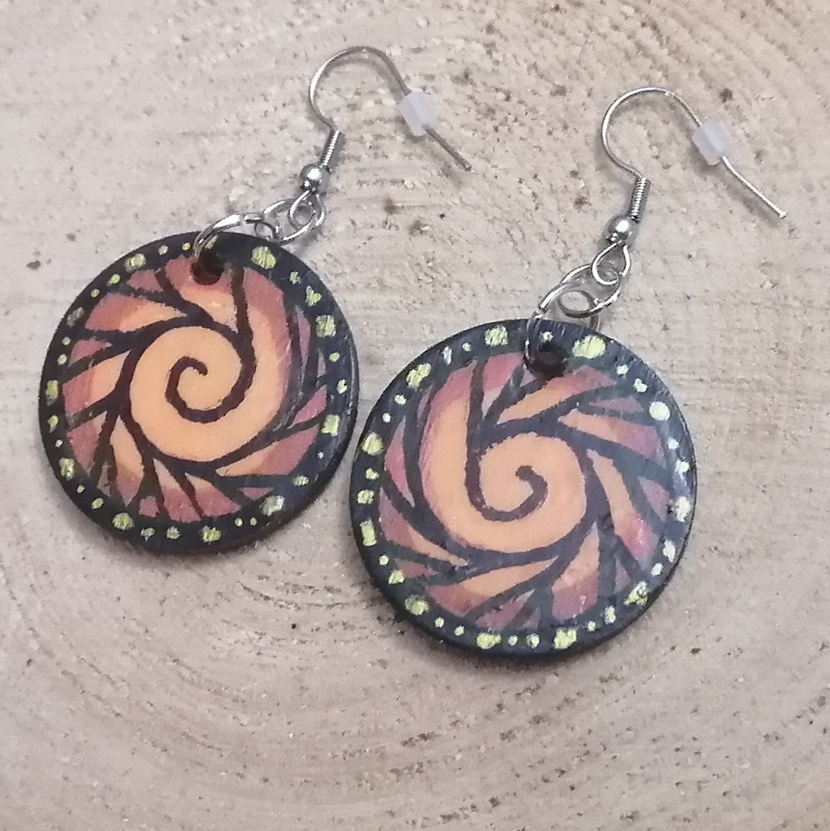 Spiral Butterfly Earrings