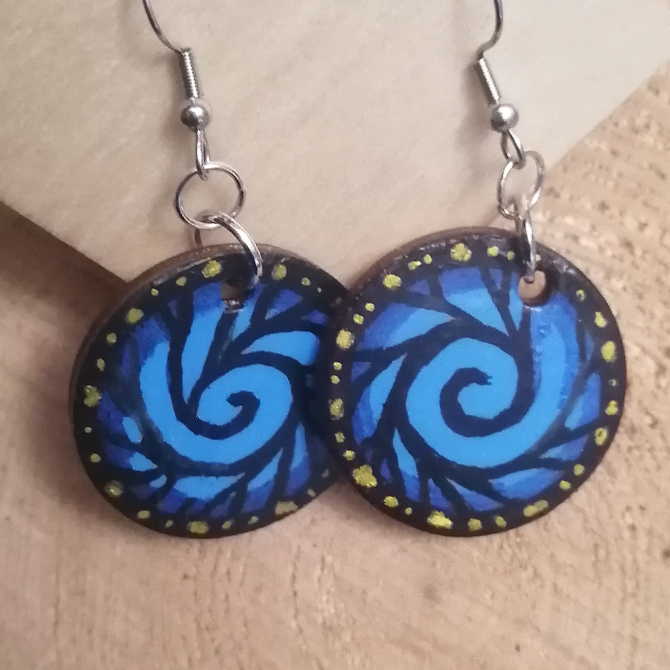 Spiral Butterfly Earrings
