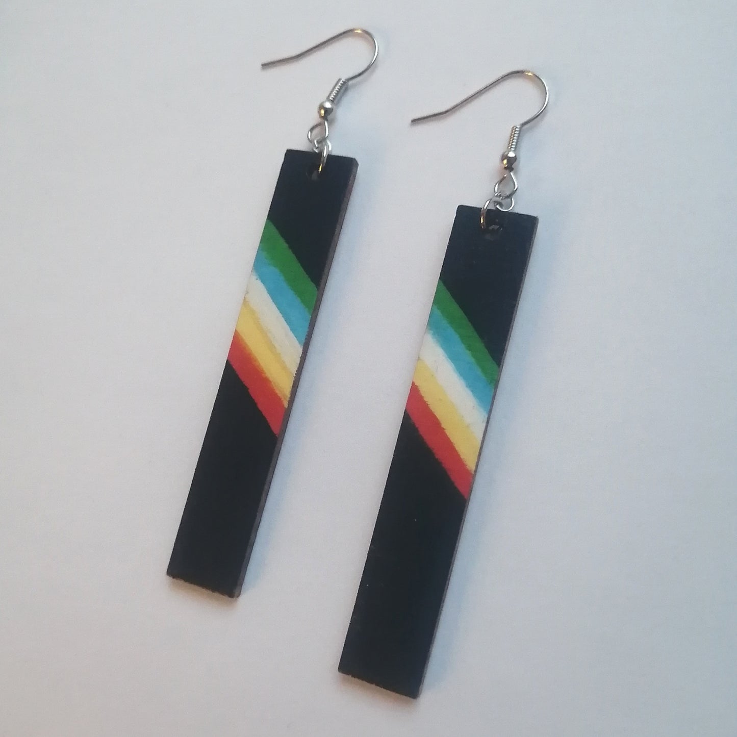 Disability Flag Earrings