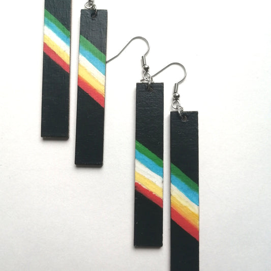 Disability Flag Earrings