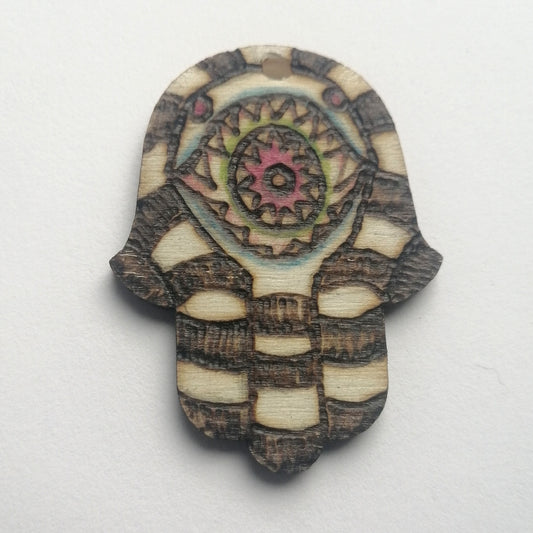 Sandworm Gothic Hamsa Pendant