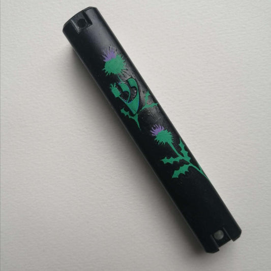 Thistle Pattern Mezuzah Case