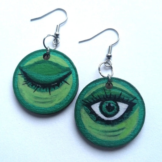 One Eye Open Earrings