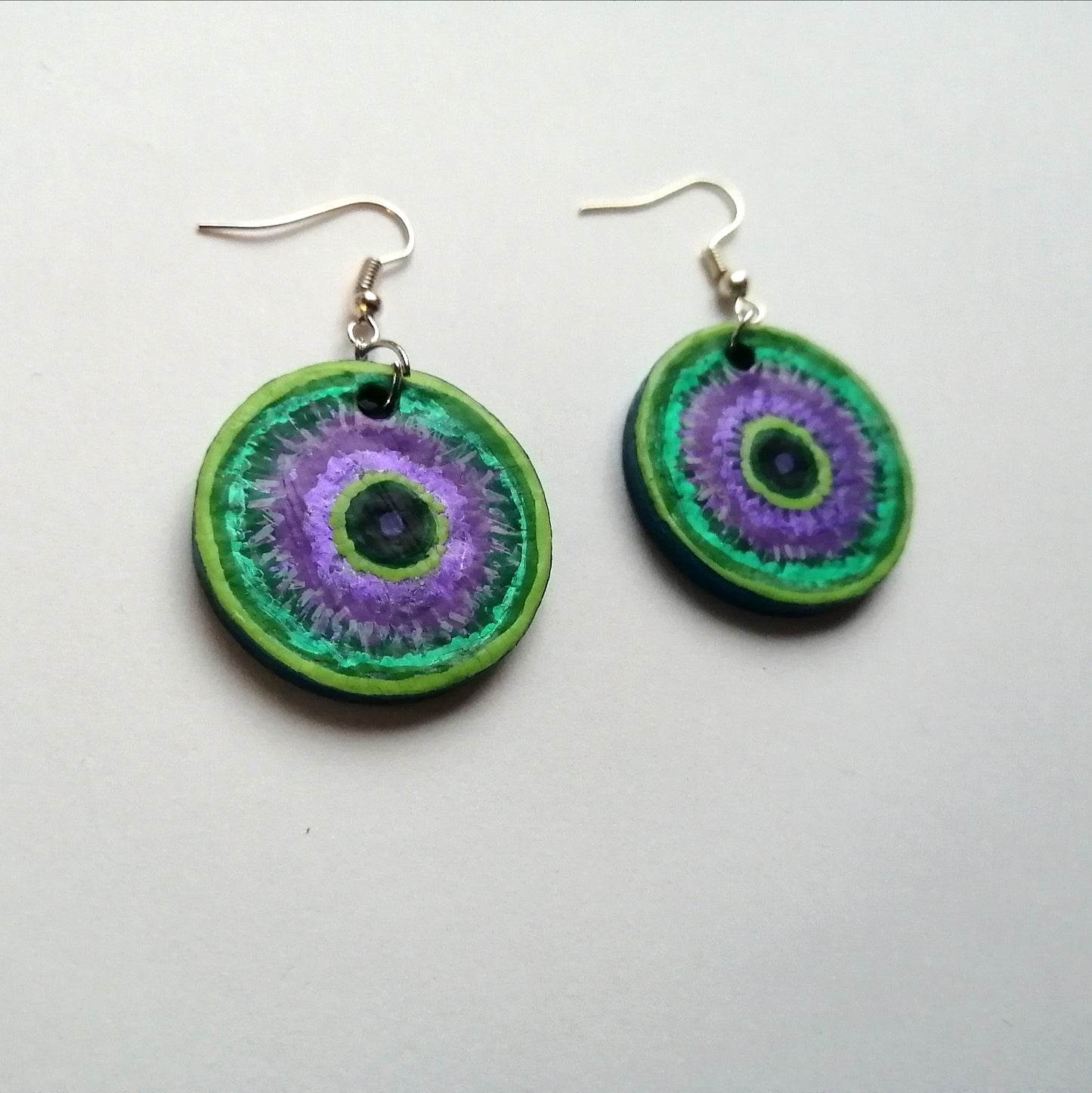 Purple Blossom Earrings